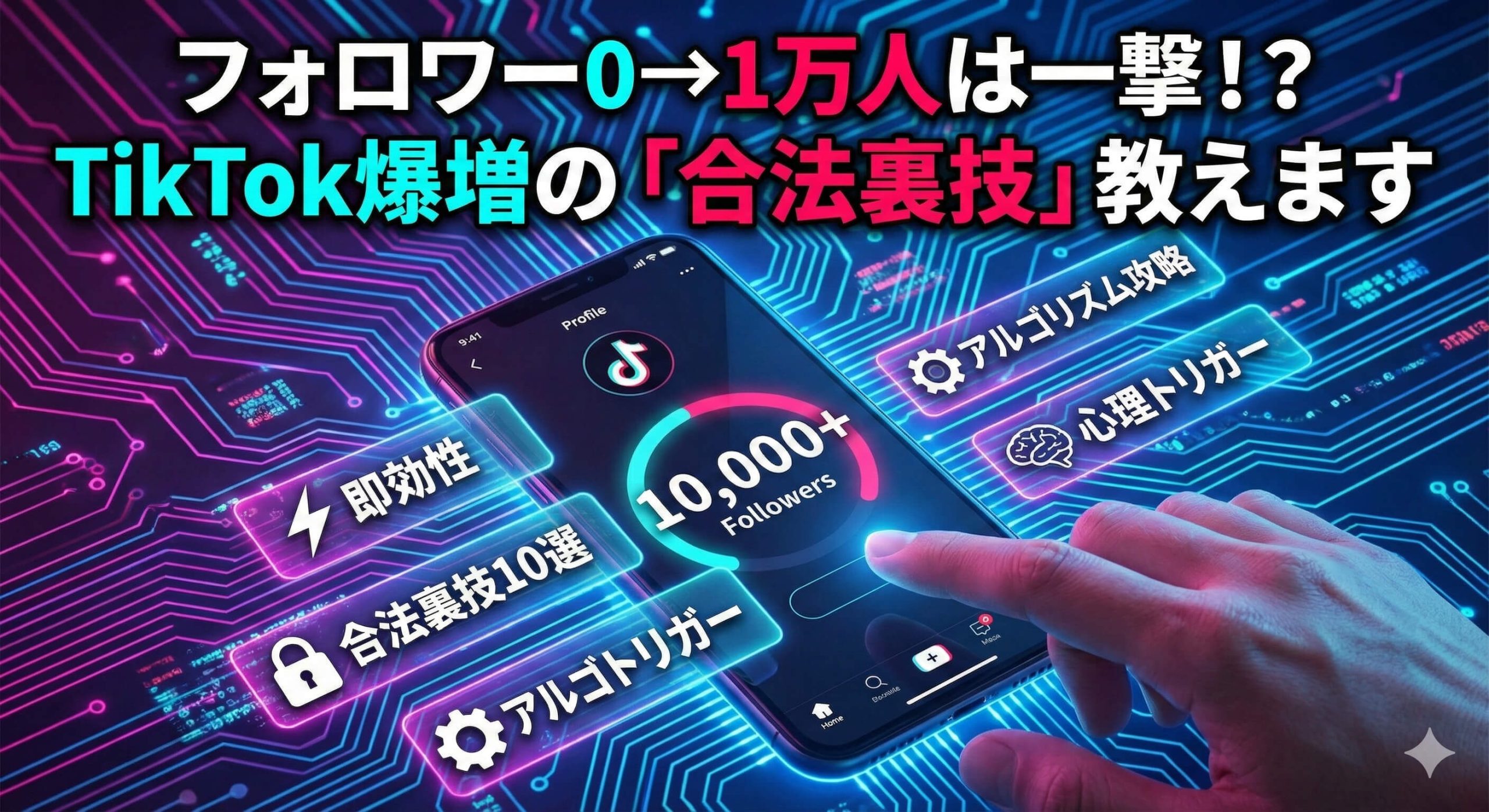 TikTokフォロワー増やし方の裏技10選｜0から爆伸びさせるアルゴリズム攻略法【2025年最新】